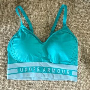 UnderArmour turquoise sports bra size Large
